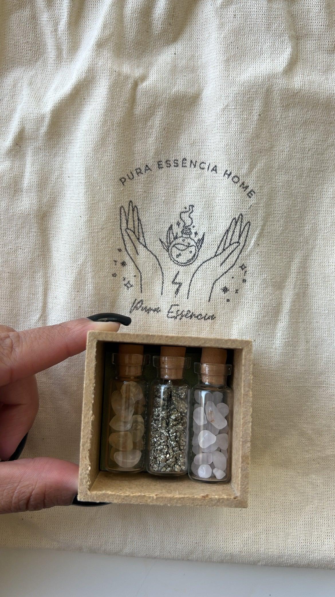 Mini Amuleto de Cristais