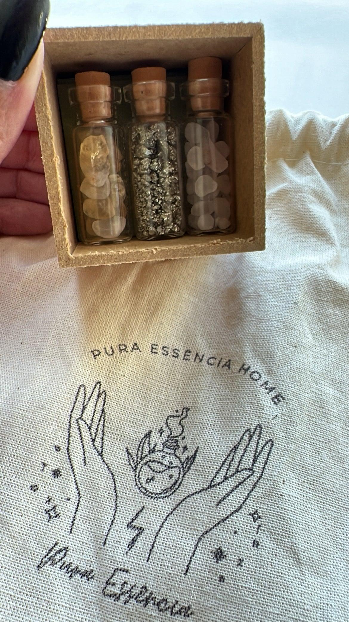 Mini Amuleto de Cristais